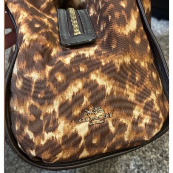 Coach Madison Ocelot Phoebe Shoulder Bag – Brown Leopard Print | EUC - Picture 7 of 12